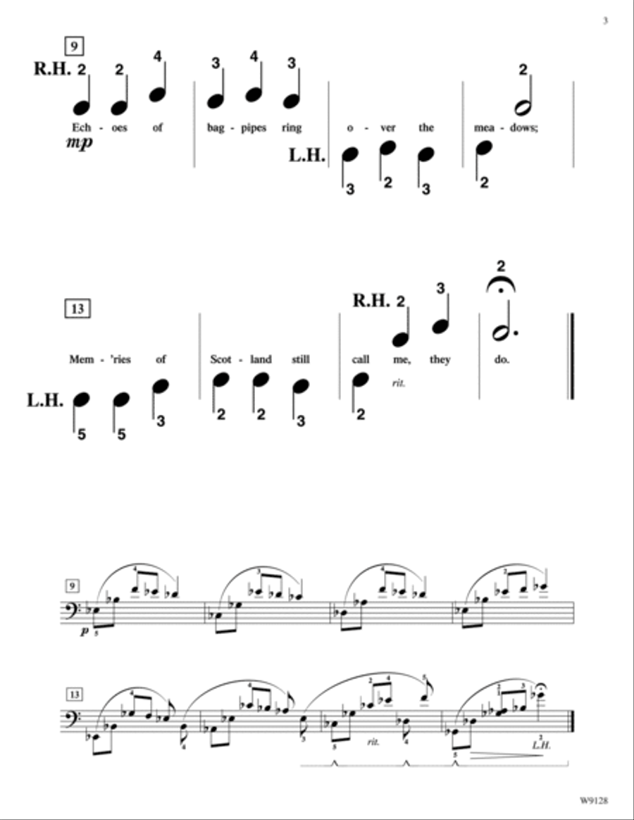 Echoes of Scotland Echoes of Scotland Easy Piano scores gallery preview page 3