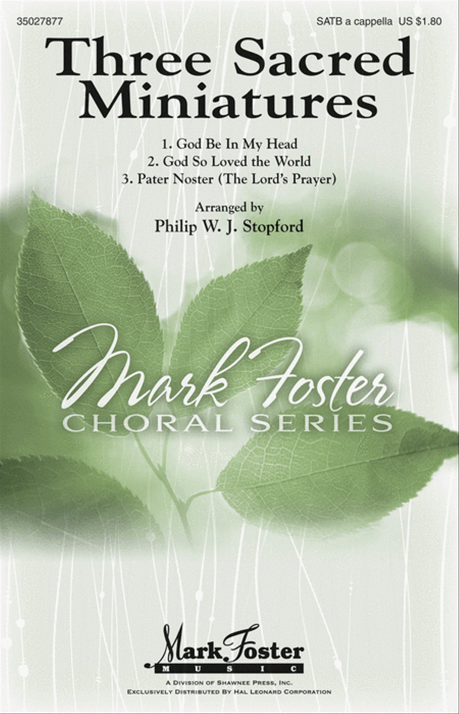 Three Sacred Miniatures 4-Part scores gallery preview page 1