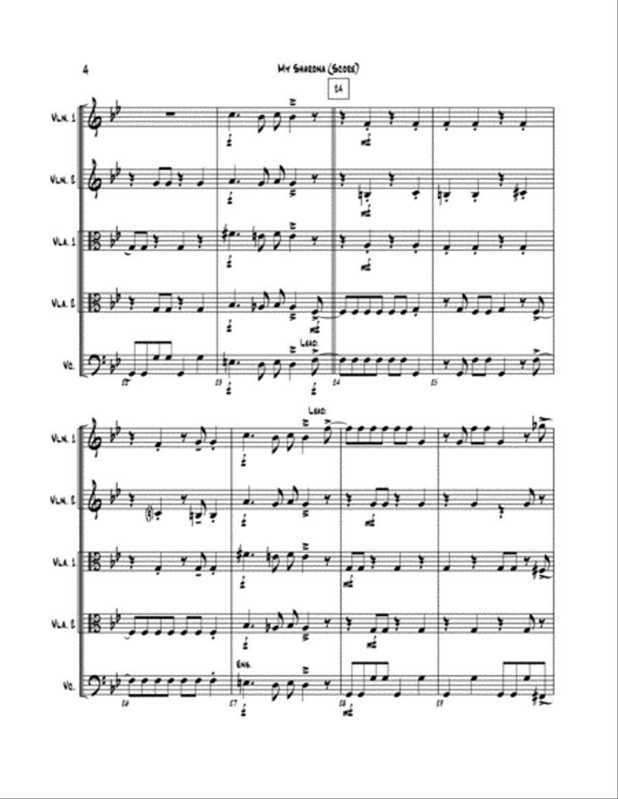 My Sharona String Trio scores gallery preview page 5