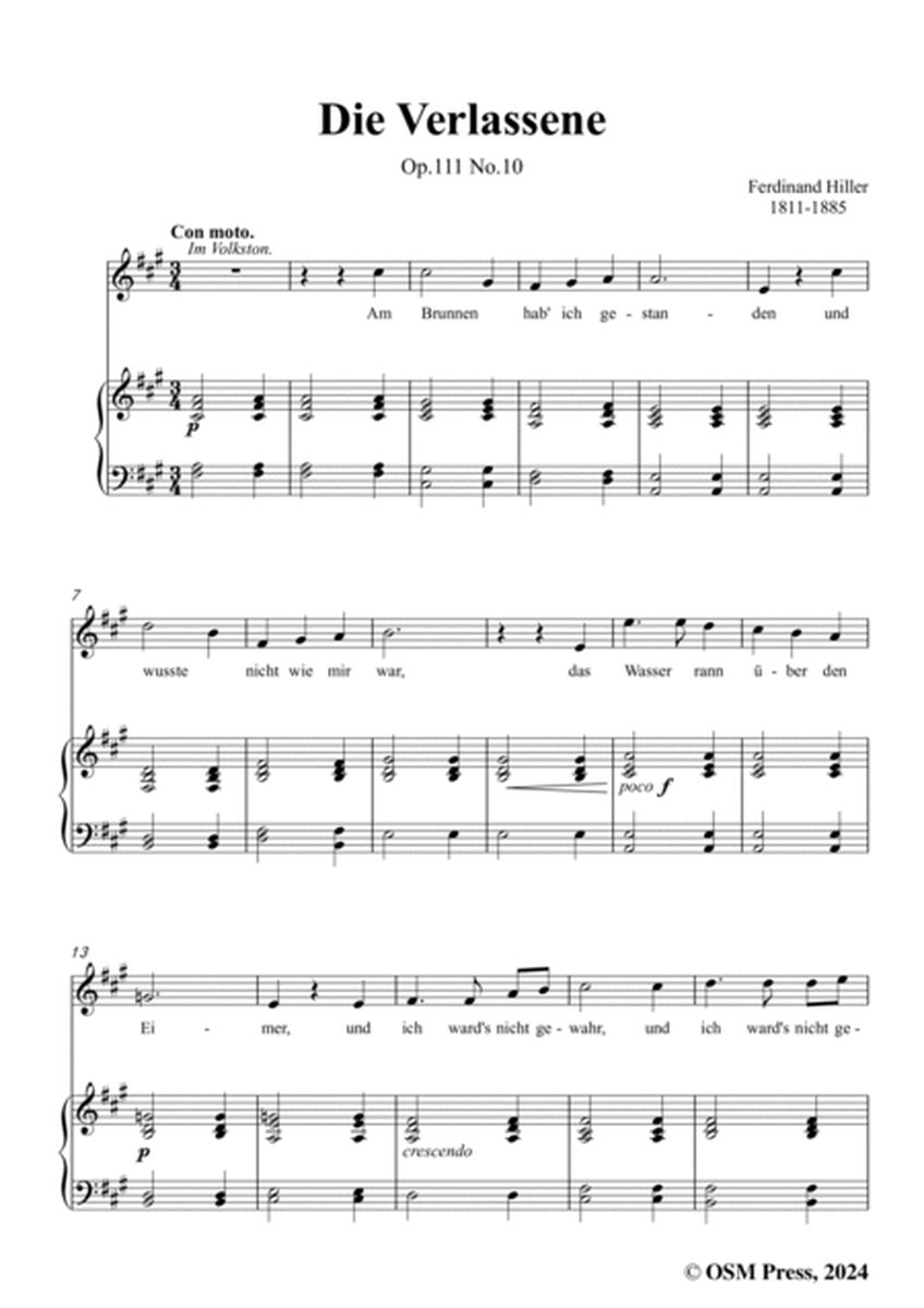 F. Hiller-Die Verlassene,Op.111 No.10,in f sharp minor