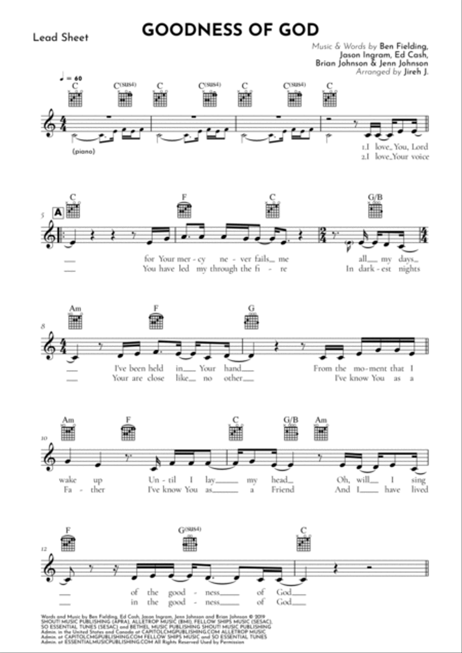 Goodness Of God Guitar scores gallery preview page 2
