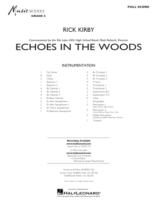 Echoes in the Woods - Conductor Score (Full Score)