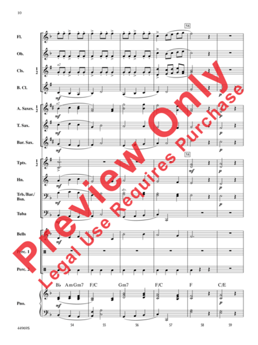 A Carol Français Concert Band scores gallery preview page 11