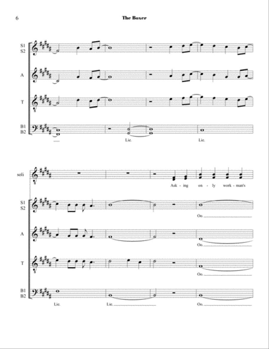The Boxer 4-Part scores gallery preview page 6