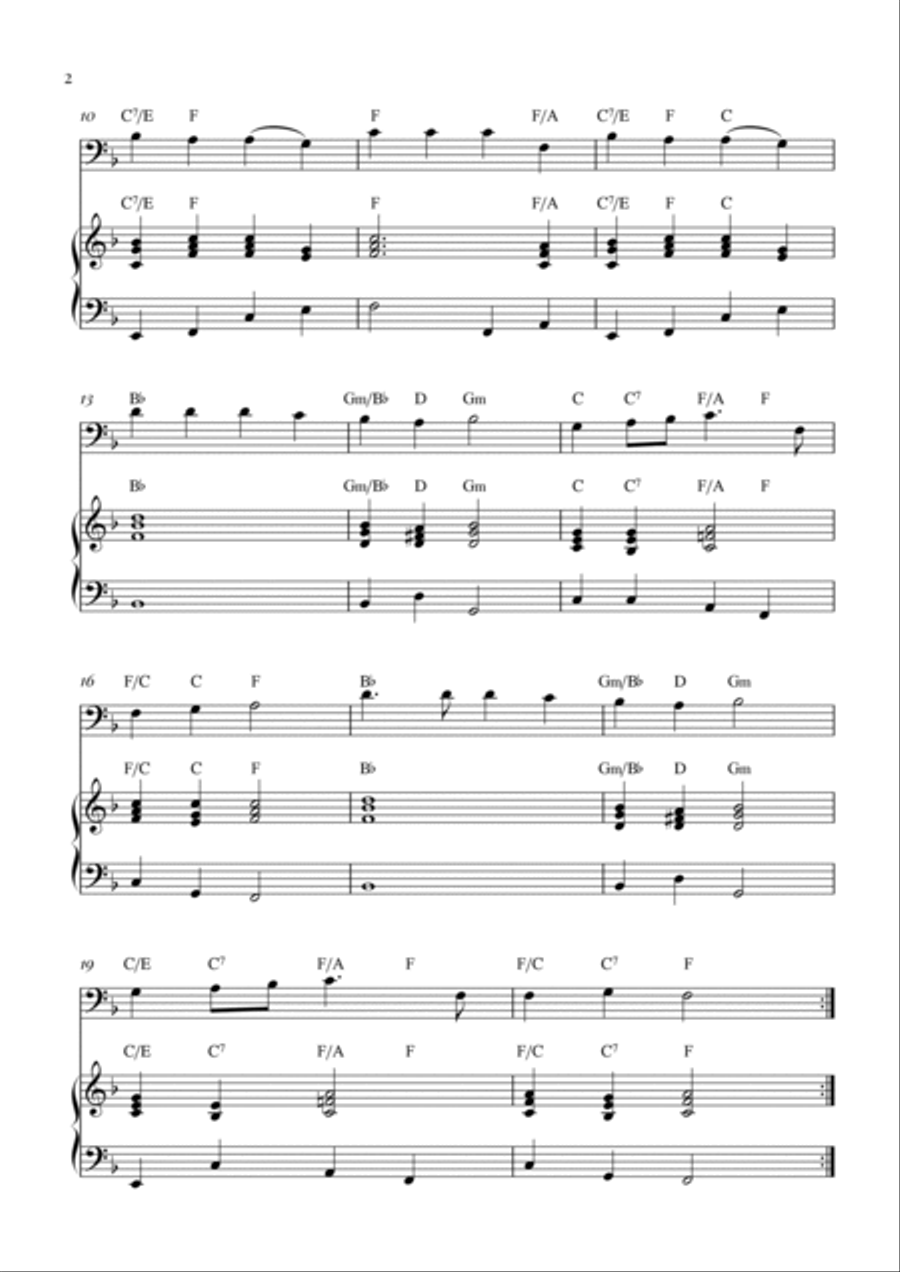 Hark! The Herald Angel Sings Piano scores gallery preview page 2