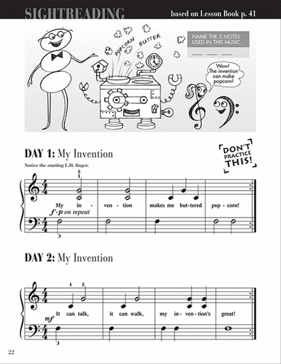 Primer Level – Sightreading Book Piano Method scores gallery preview page 5