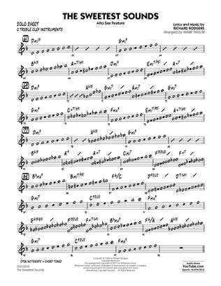 The Sweetest Sounds (Alto Sax Feature) - C Solo Sheet