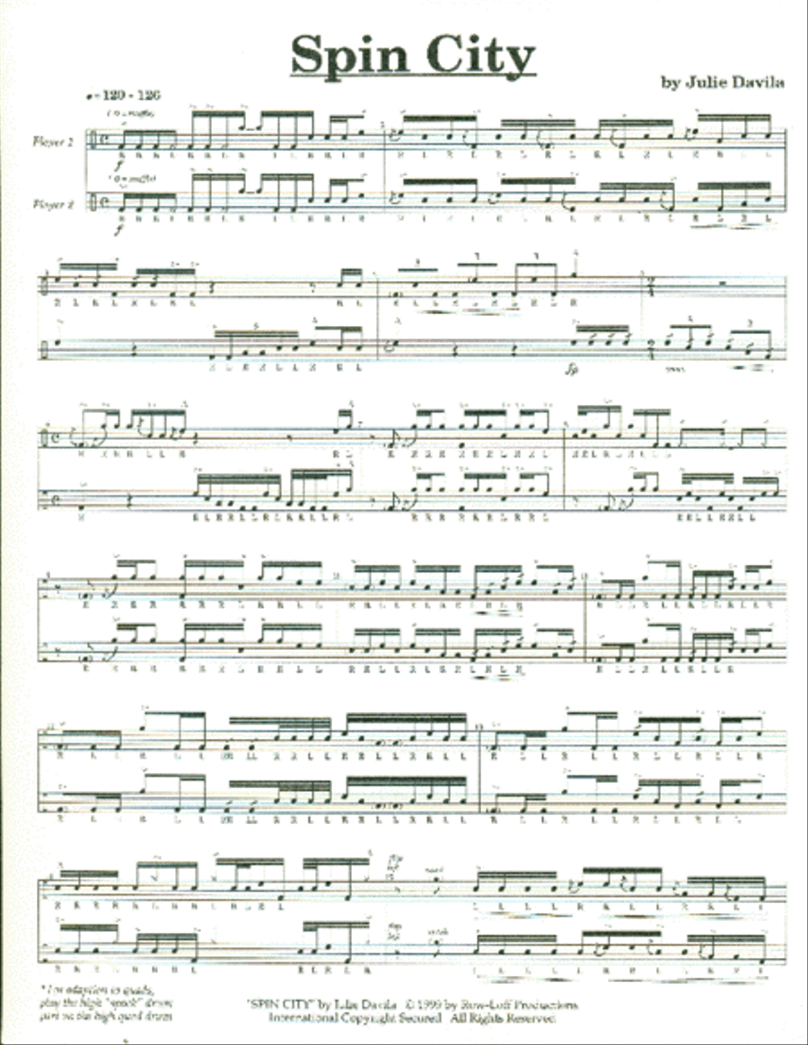 Spin City - Tenor Drum Spin City - Tenor Drum Percussion scores gallery preview page 2