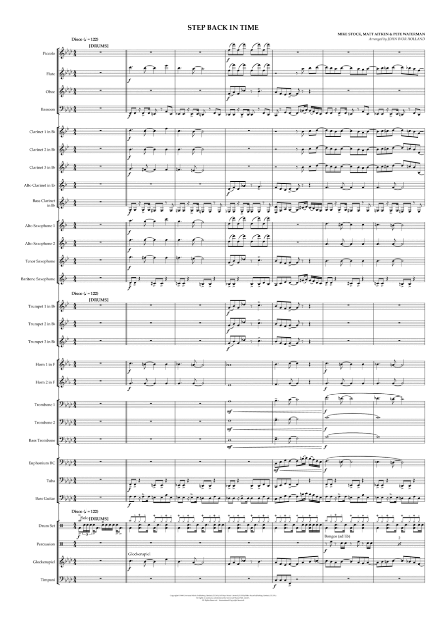 Step Back In Time Concert Band scores gallery preview page 1