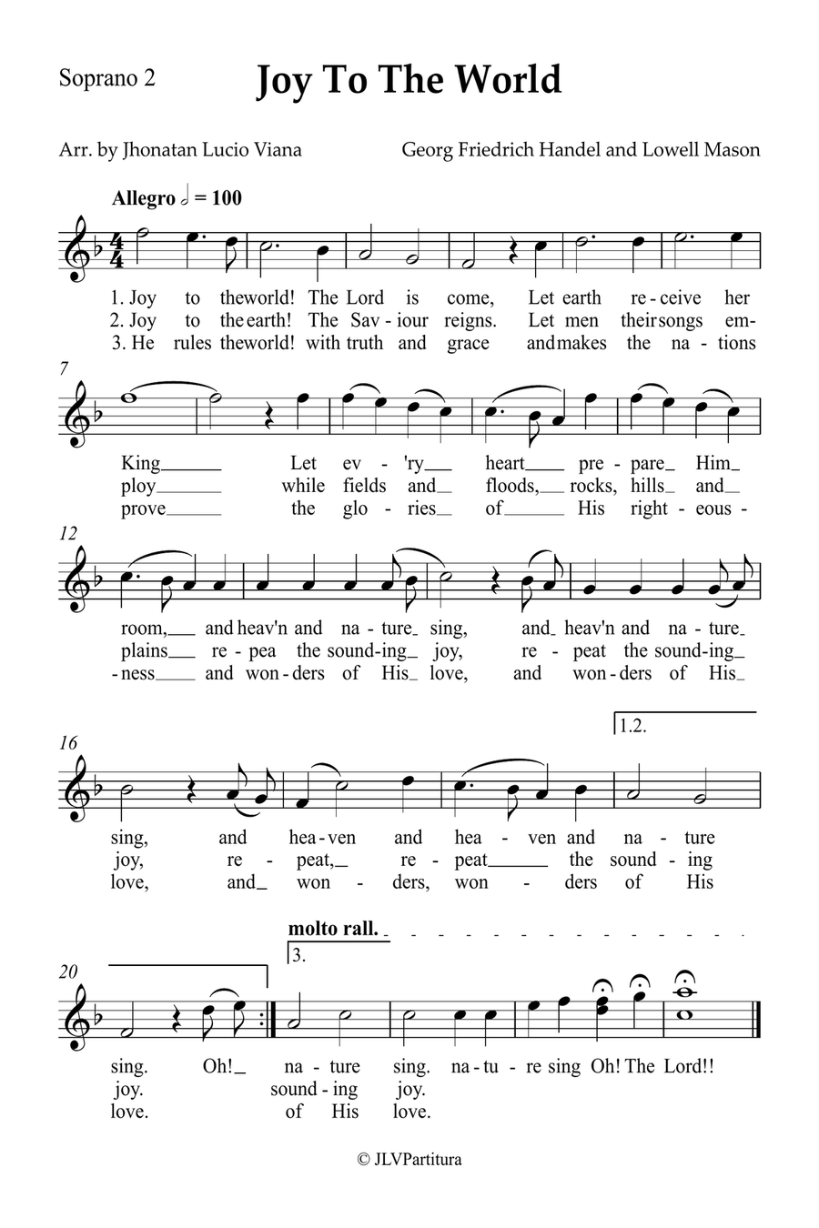 Joy To The World Small Ensemble scores gallery preview page 3