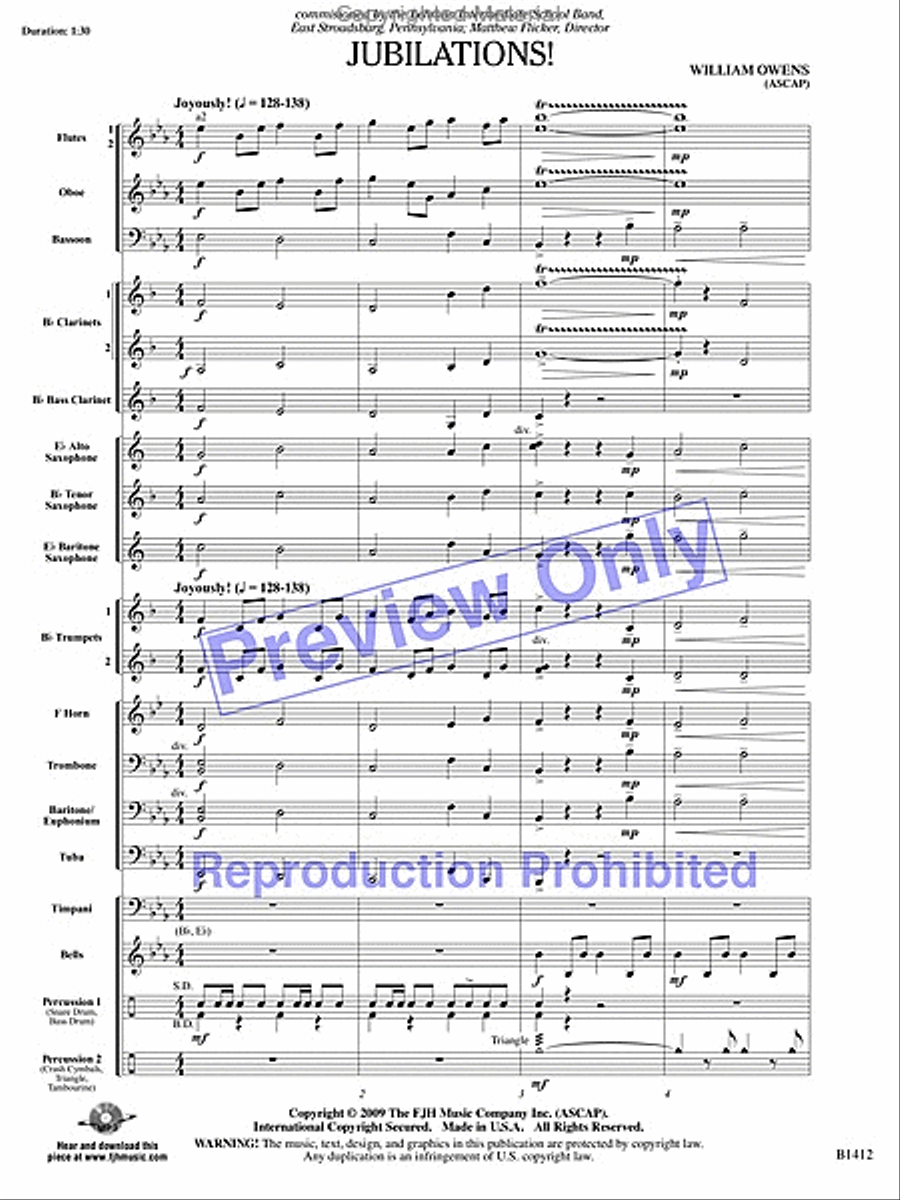 Jubilations! Concert Band scores gallery preview page 12