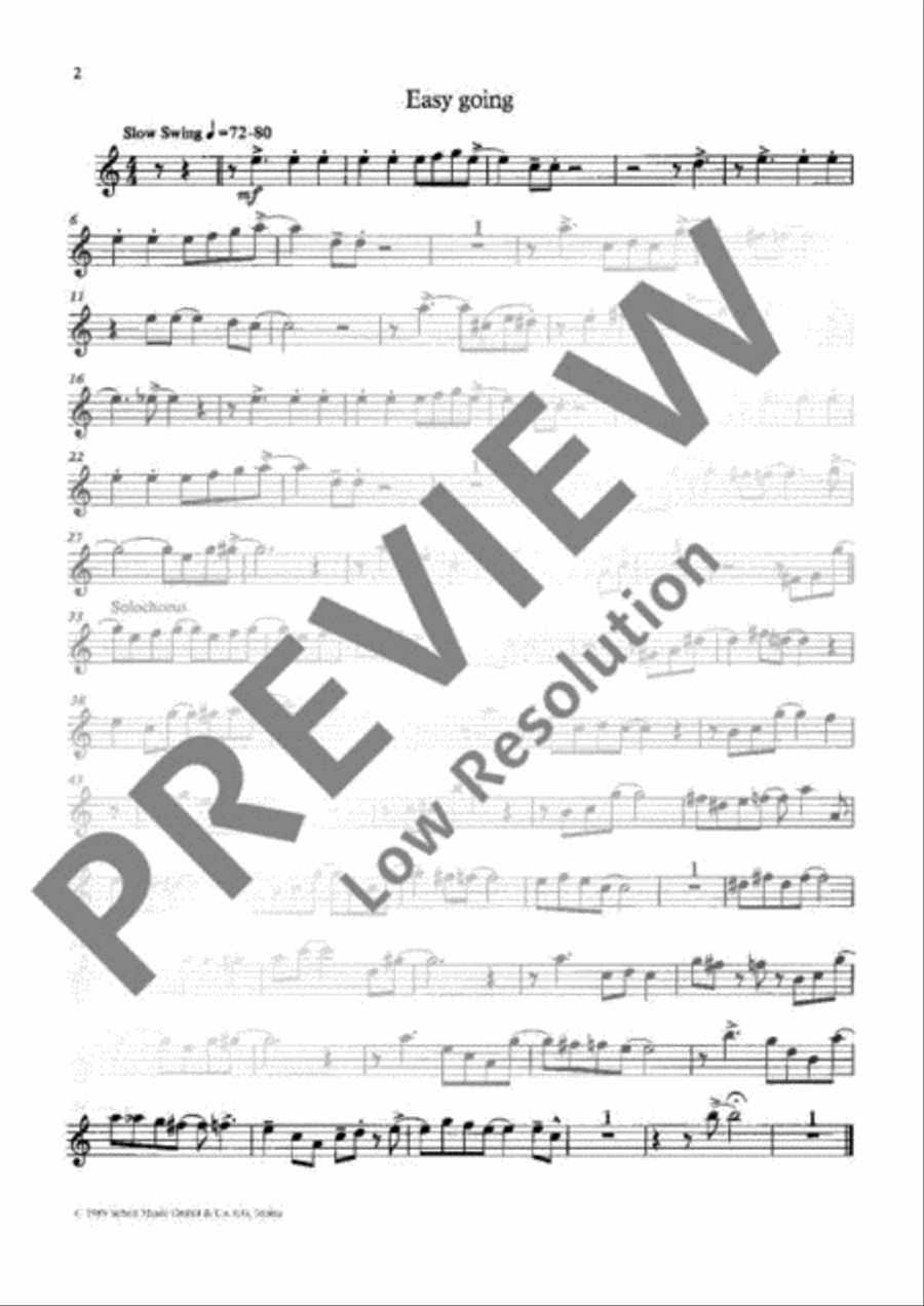 Play Swing for instrumental groups Guitar Ensemble scores gallery preview page 12