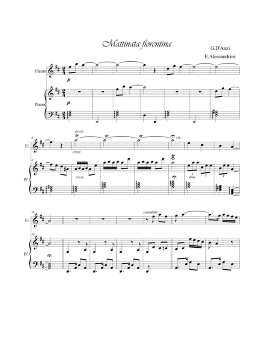 Mattinata fiorentina. Flute and piano image number null