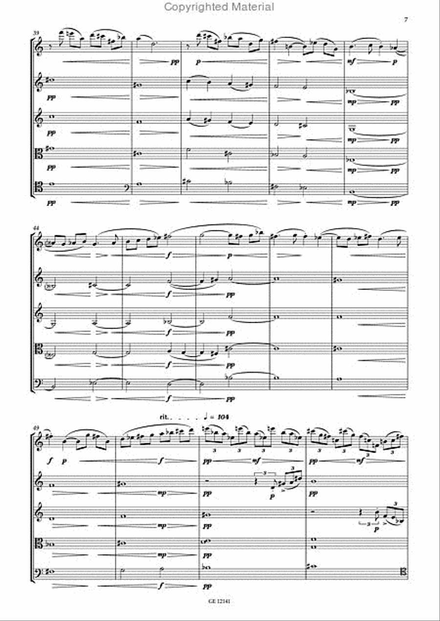 Clarinet Quintet Clarinet scores gallery preview page 7