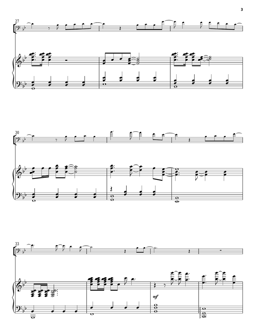 Rewrite The Stars (from The Greatest Showman) Piano Trio scores gallery preview page 3