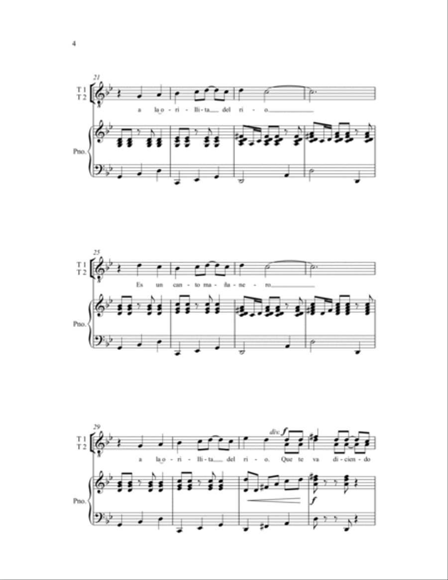 Canto del Agua Canto del Agua TTB scores gallery preview page 7
