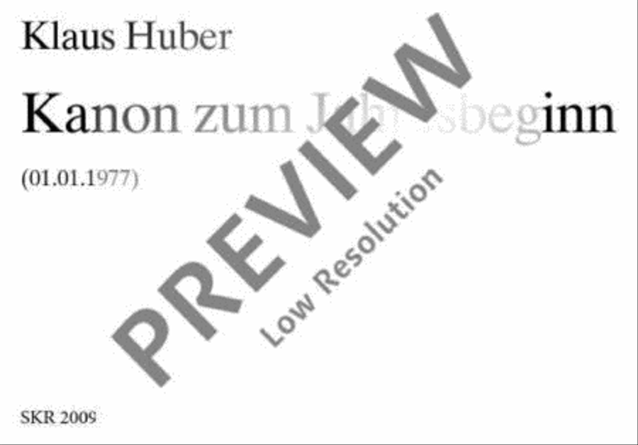 Kanon zum Jahresbeginn Kanon zum Jahresbeginn 4-Part scores gallery preview page 2