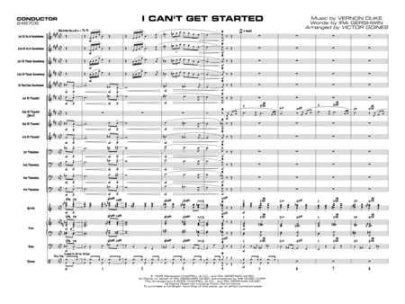 I Can't Get Started: Score