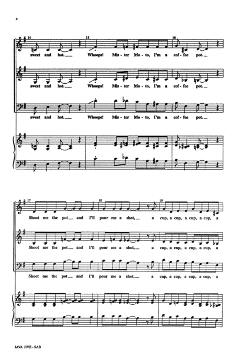 Java Jive 3-Part scores gallery preview page 4