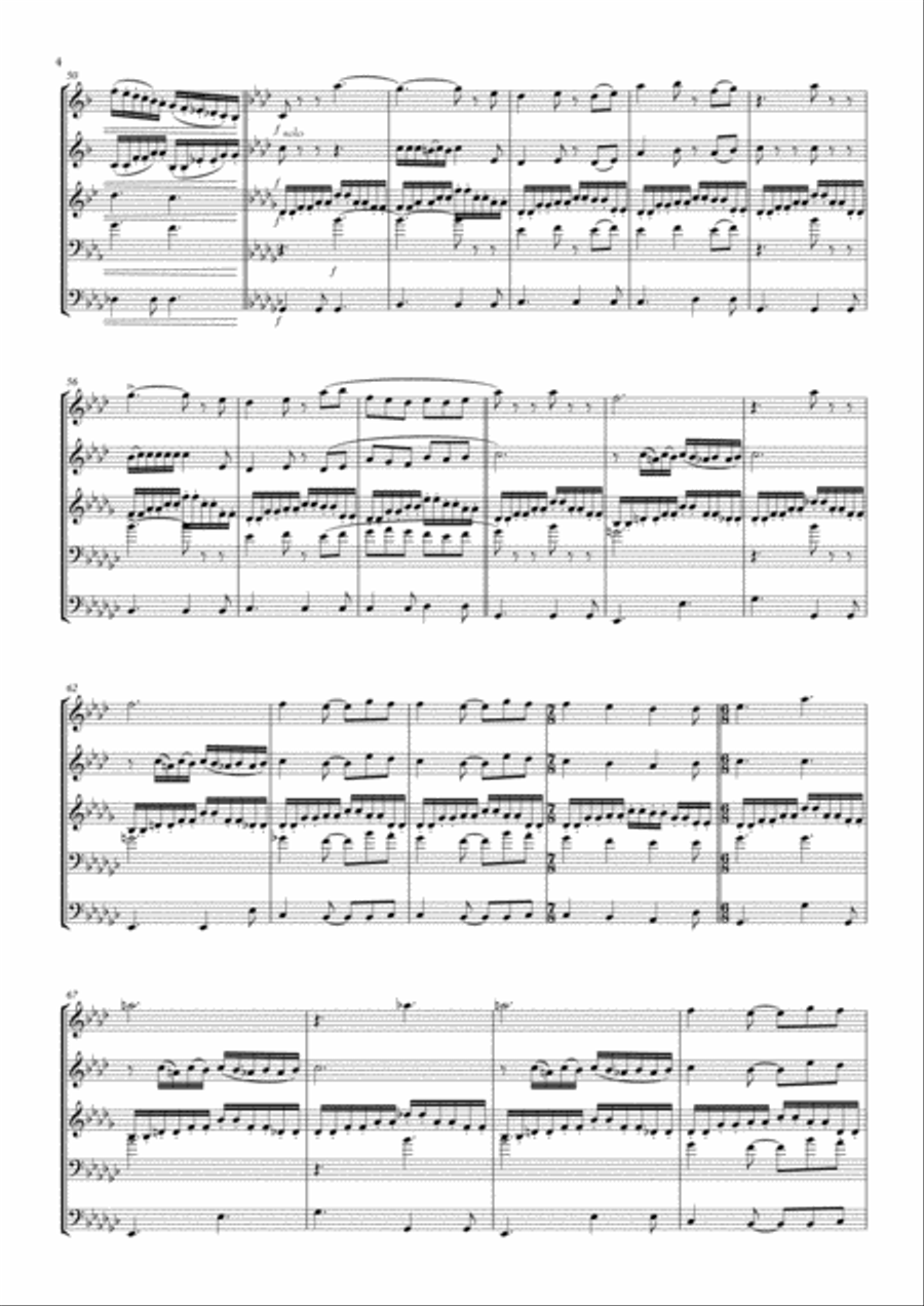 Anyone Who Had A Heart Brass Ensemble scores gallery preview page 4