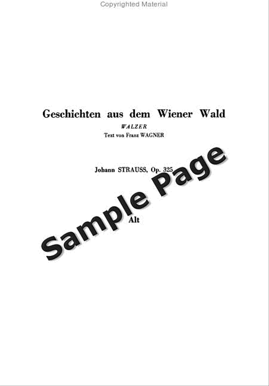 Wiener Wald Op. 325 Wiener Wald Op. 325 Choir scores gallery preview page 2
