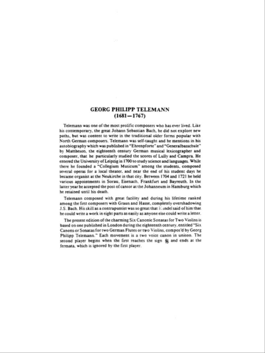Six Canonic Sonatas String Duet scores gallery preview page 3
