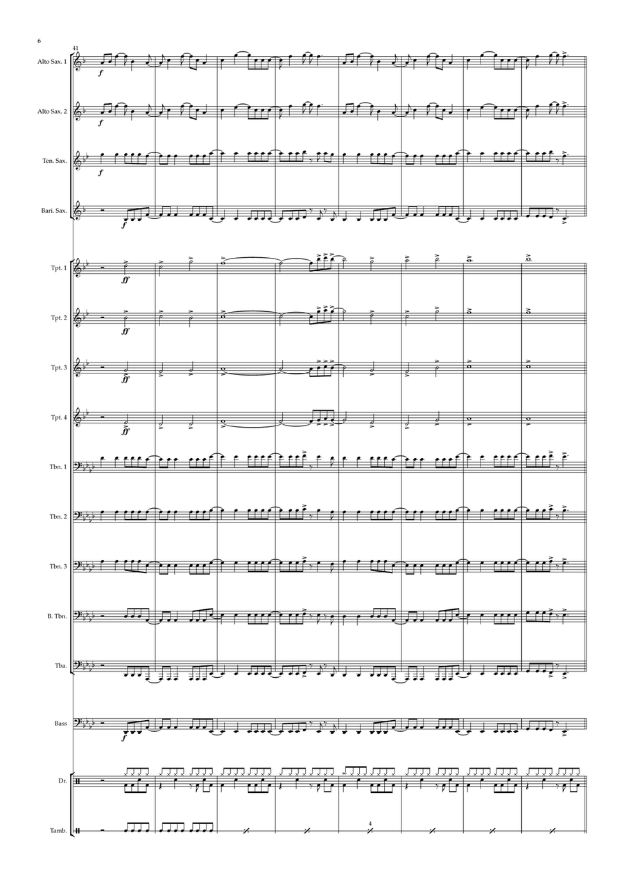 Good 4 U Good 4 U Jazz Ensemble scores gallery preview page 6