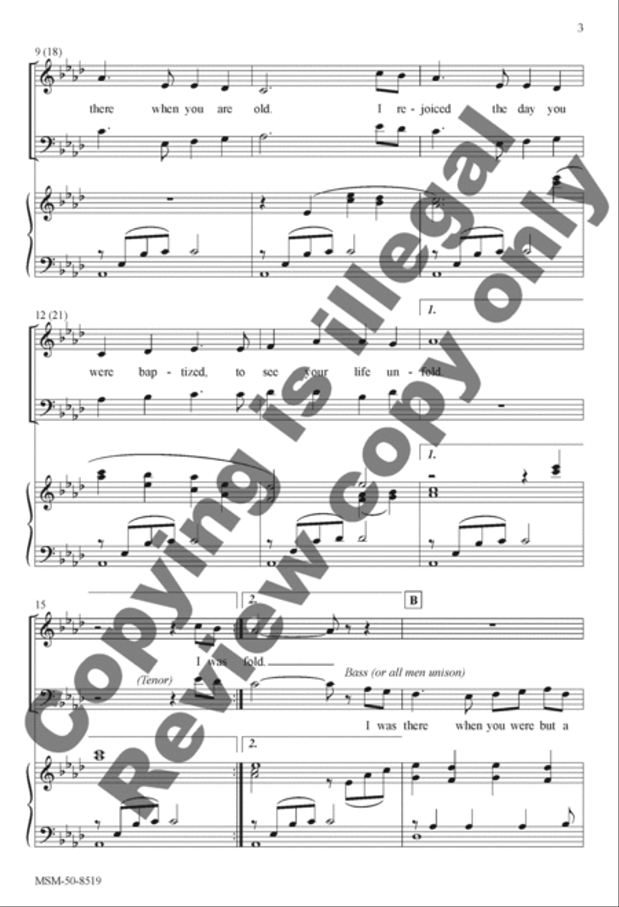 Borning Cry (Choral Score) image number null