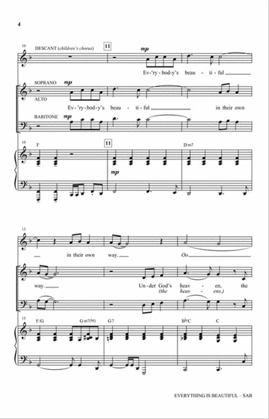 Everything Is Beautiful Everything Is Beautiful 3-Part scores gallery preview page 3