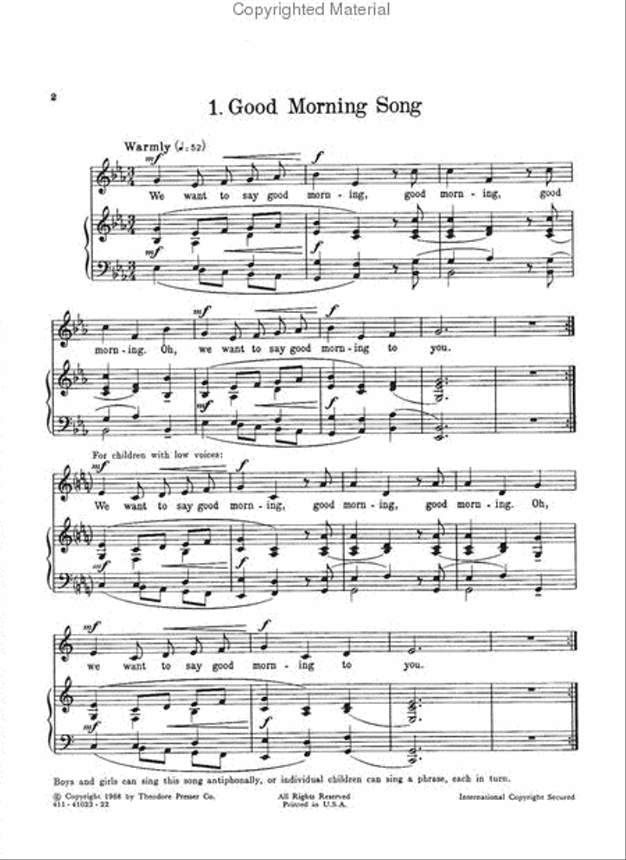 The Second Book Of Children's Play-Songs Choir scores gallery preview page 2