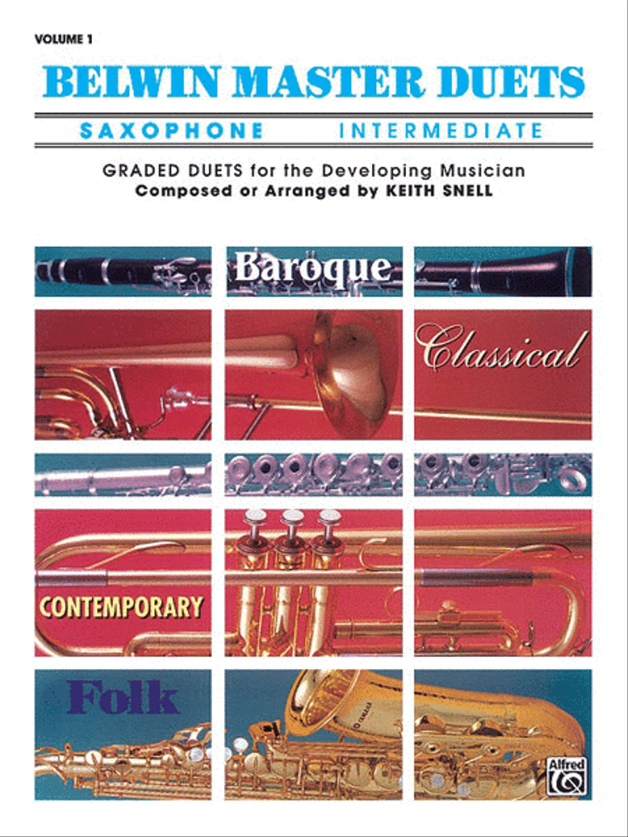 Belwin Master Duets (Saxophone), Volume 1 Woodwind Duet scores gallery preview page 1