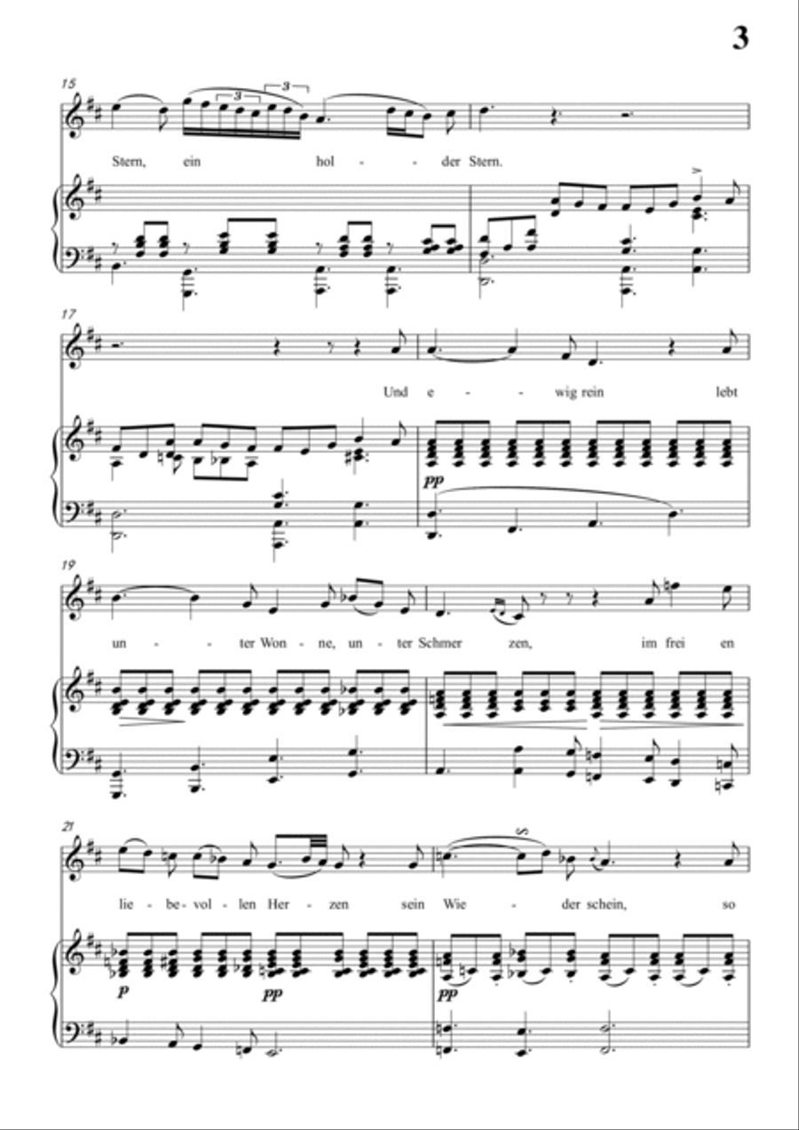 Schubert-Blondel zu Marien in d minor,for Vocal and Piano Voice scores gallery preview page 4