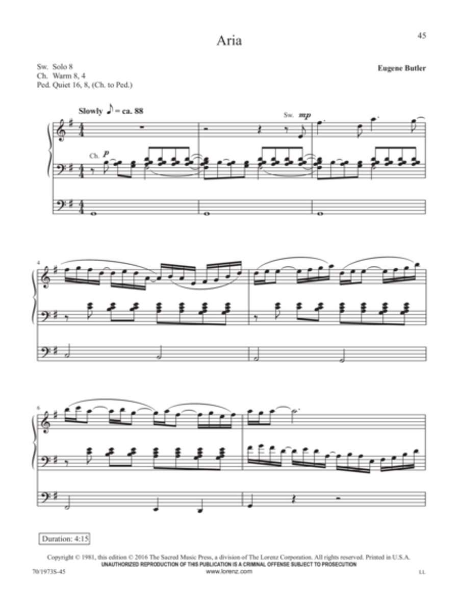 A Eugene Butler Organ Treasury Organ Solo scores gallery preview page 11