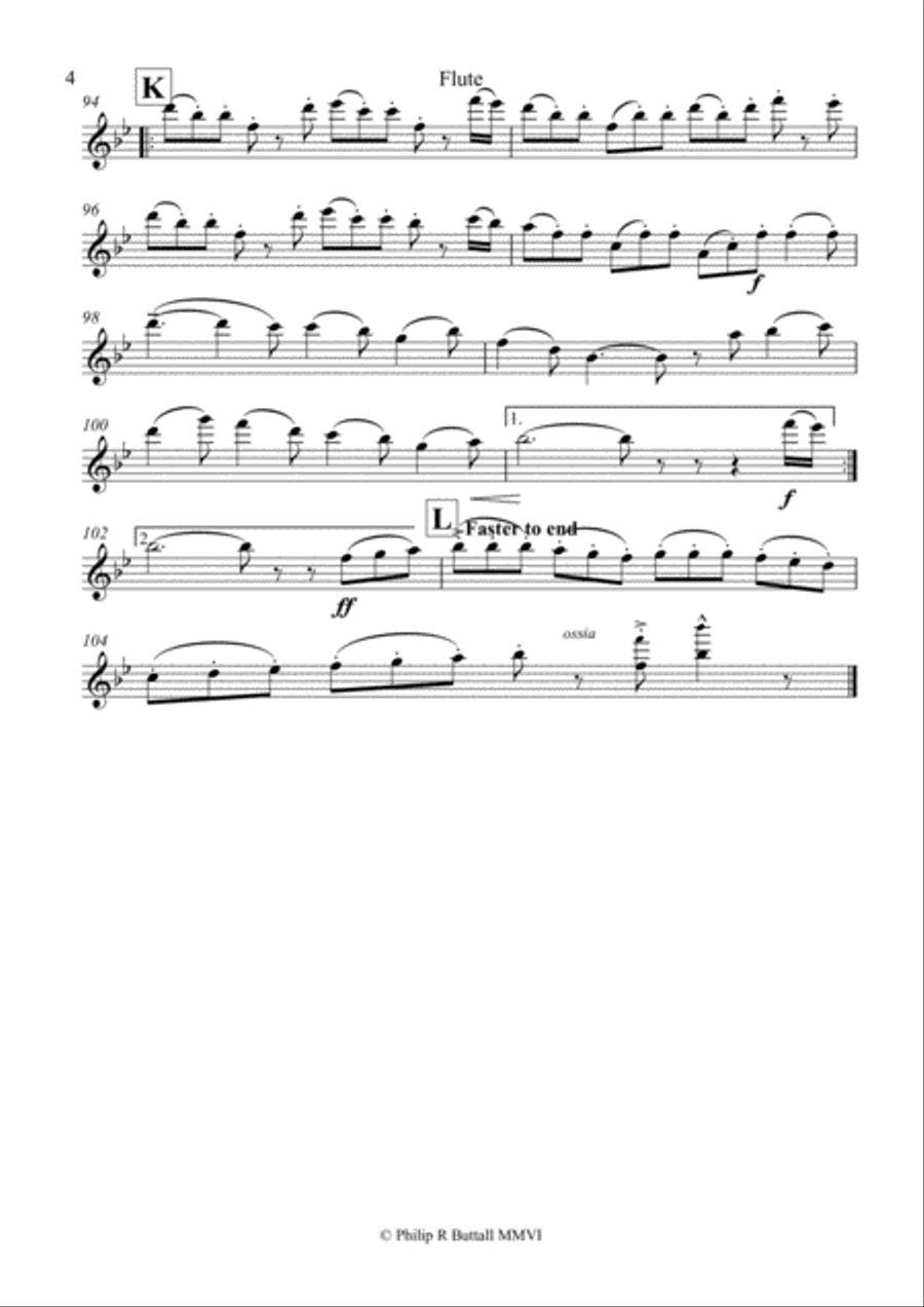 Princess Grainne's Air & Jig (Wind Quintet) - Set of Parts [x5] Woodwind Quintet scores gallery preview page 4