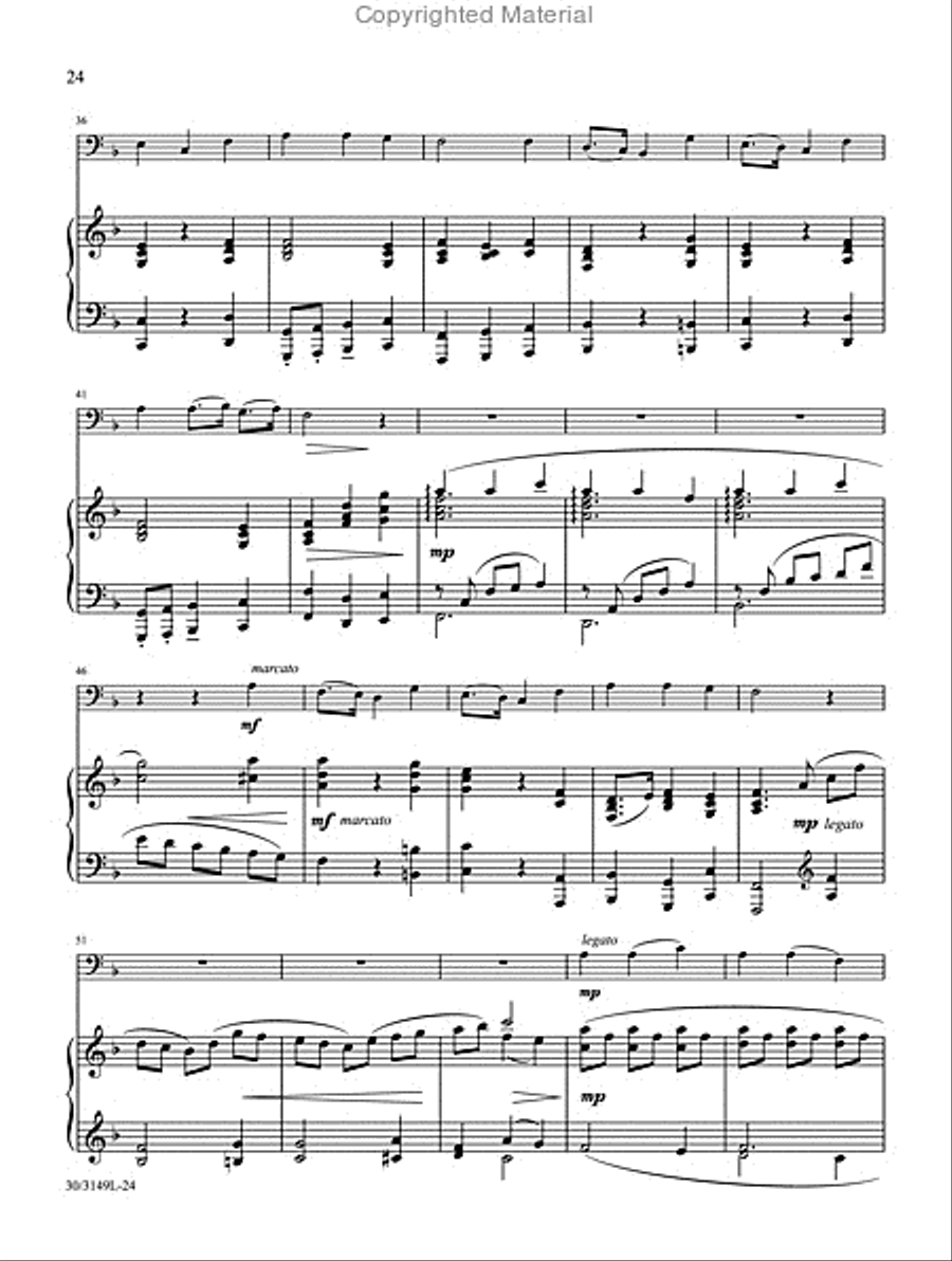 Trombone or Euphonium Solos for Worship, Vol. 2 Euphonium scores gallery preview page 14