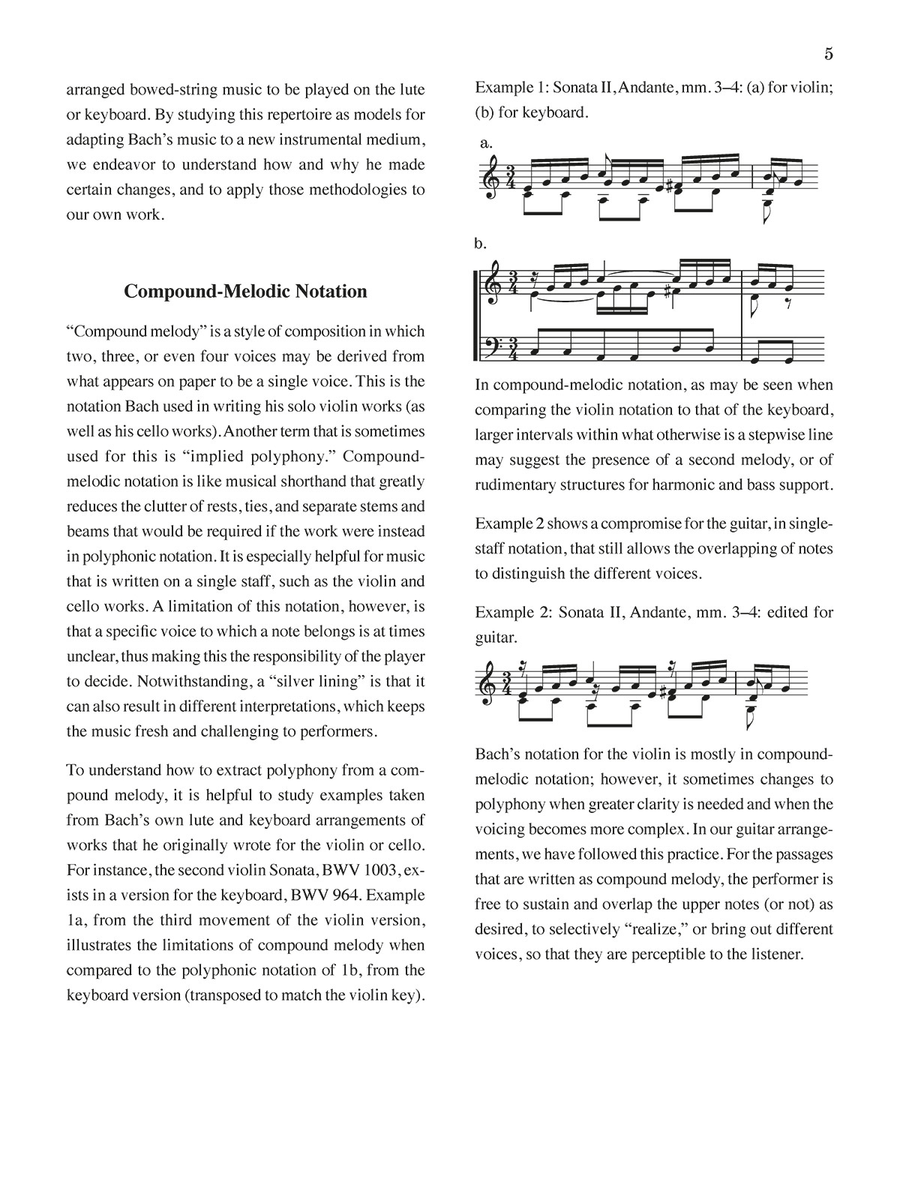Sonatas and Partitas Classical Guitar scores gallery preview page 2