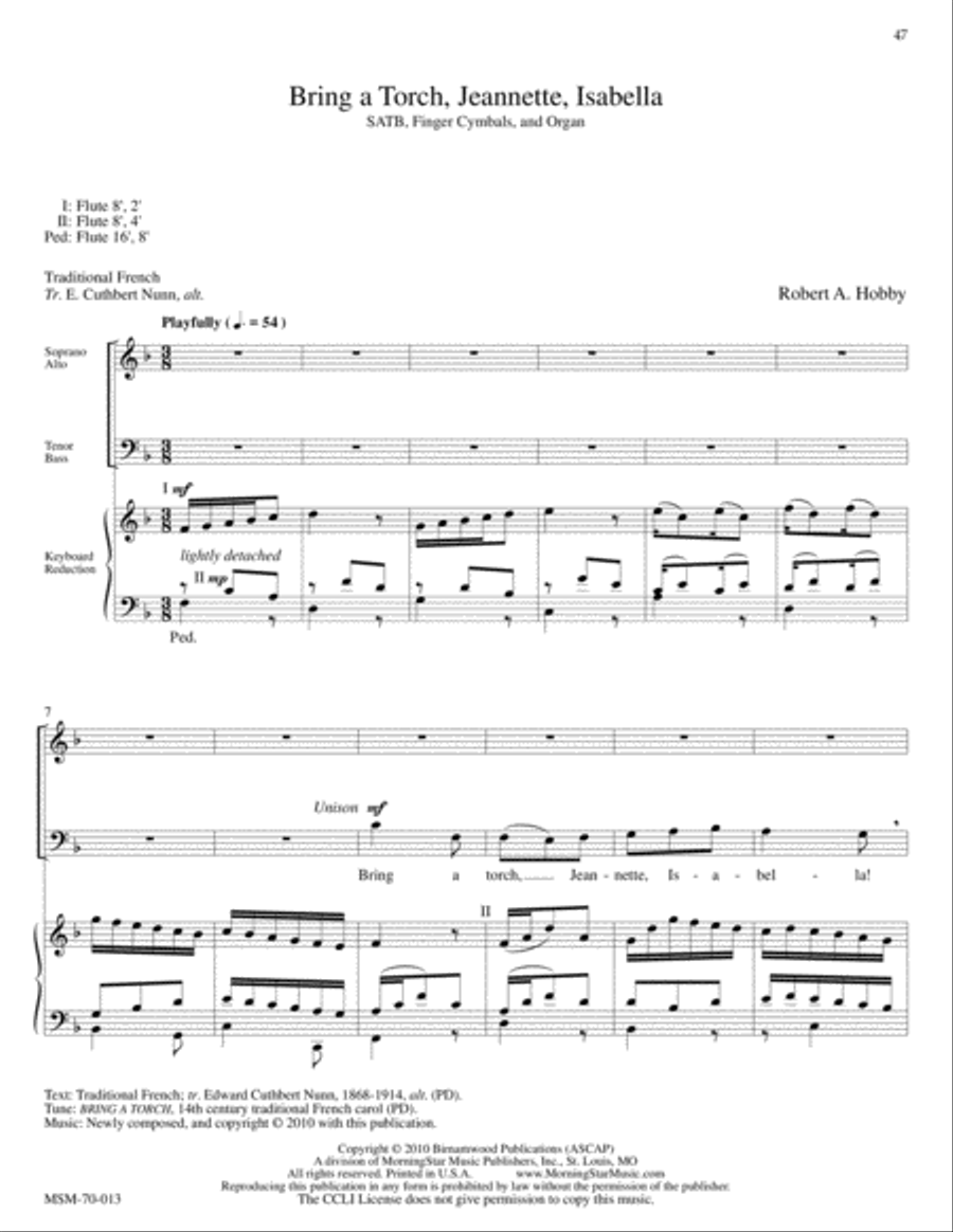 Holy Light: A Candlelight Service of Carols 4-Part scores gallery preview page 18