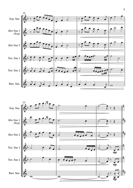 Loch Lomond - for Saxophone Quintet image number null