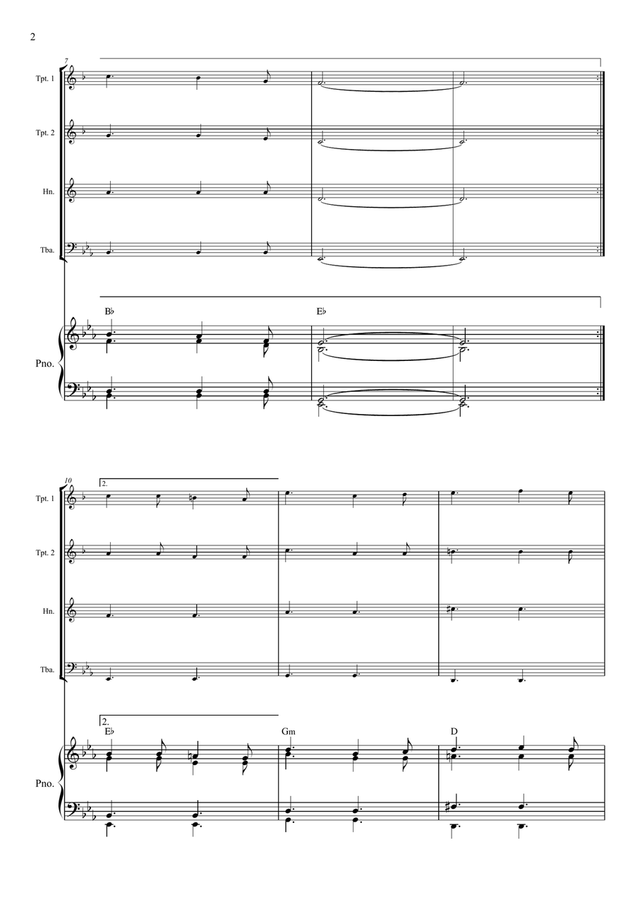 O Holy Night O Holy Night Brass Quartet scores gallery preview page 2