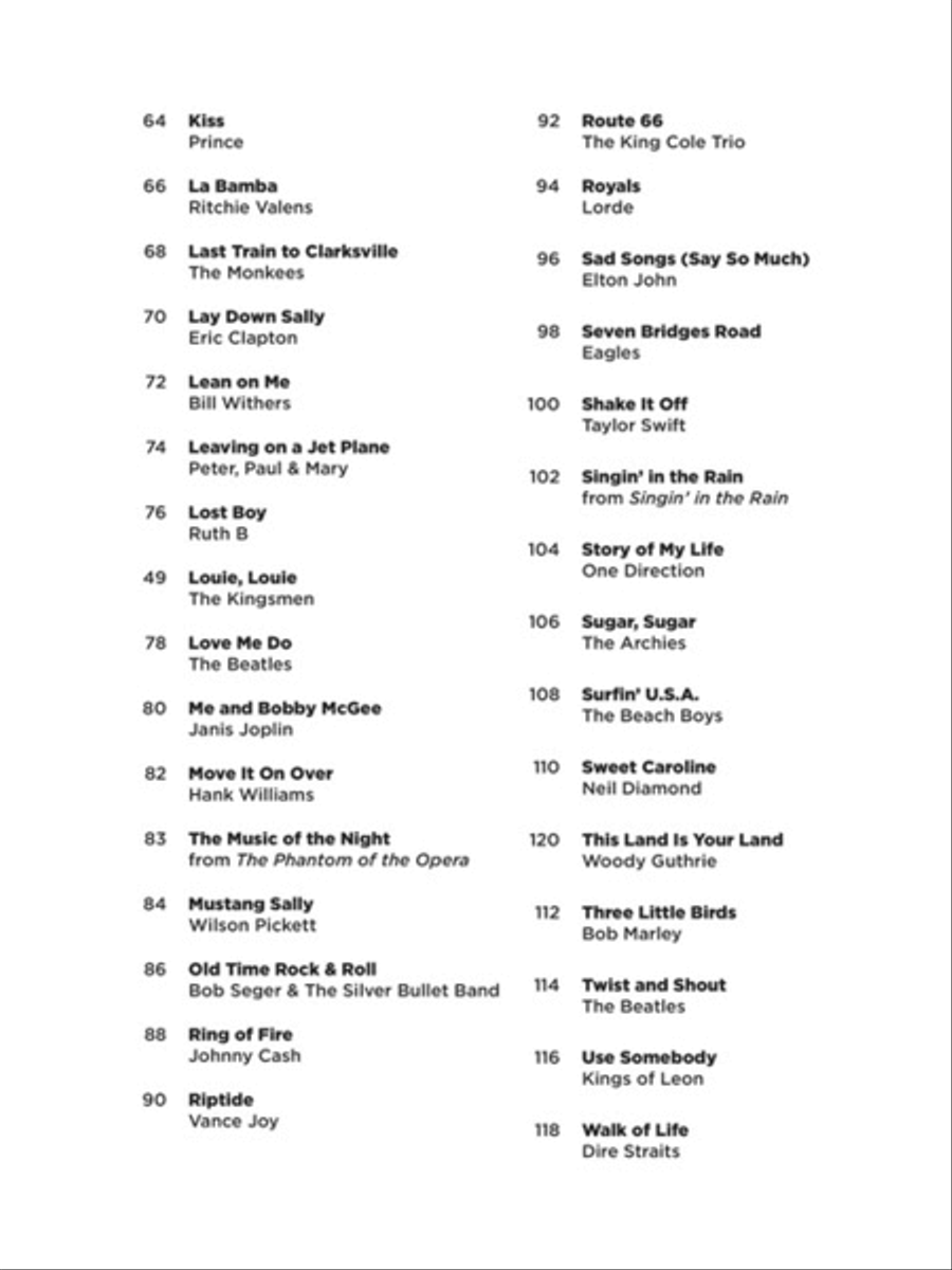 Three Chord Songs – Super Easy Songbook Easy Piano scores gallery preview page 3