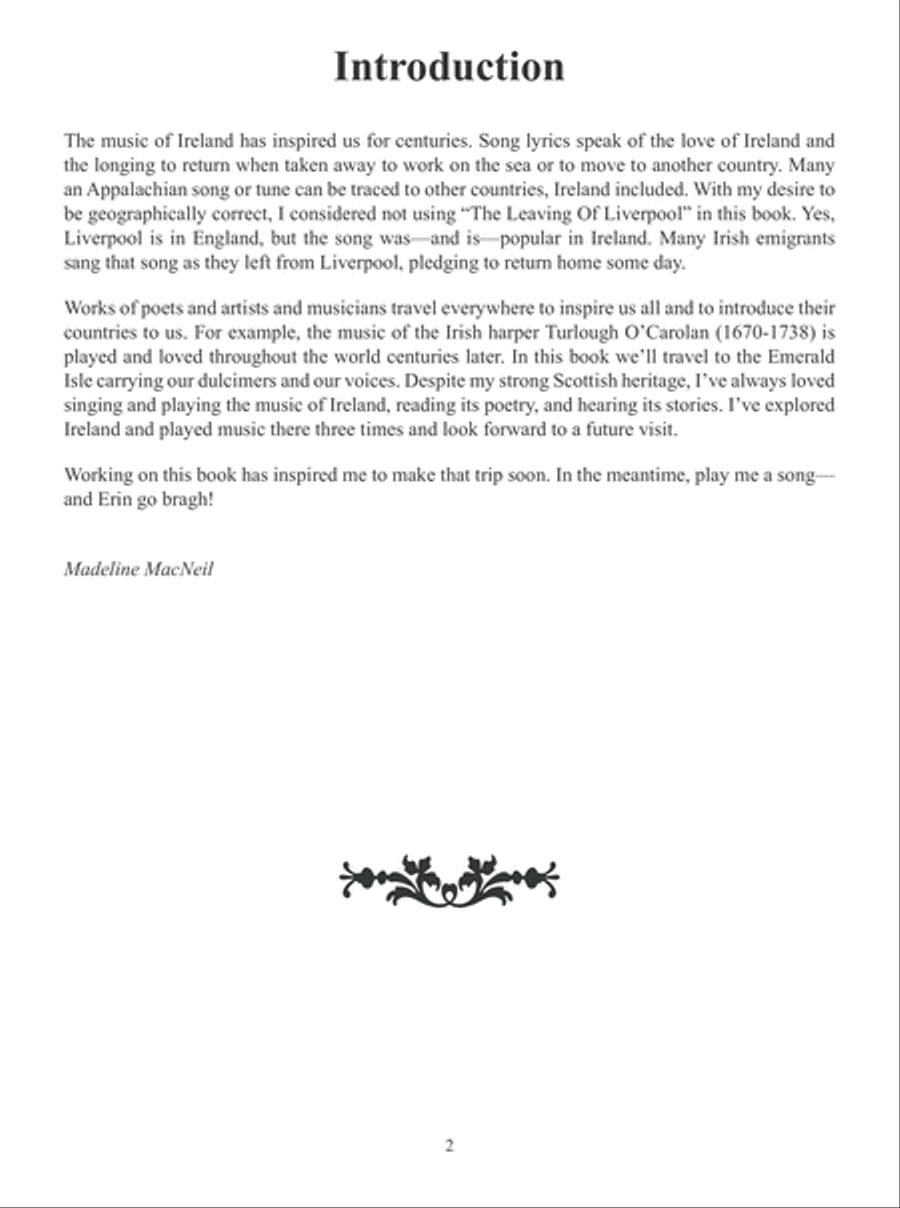 20 Irish Tunes and Songs for Mountain Dulcimer DAD Tuning Mountain Dulcimer scores gallery preview page 3