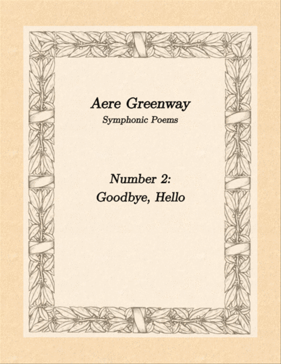 Symphonic Poem #2: Goodbye, Hello Full Orchestra scores gallery preview page 1