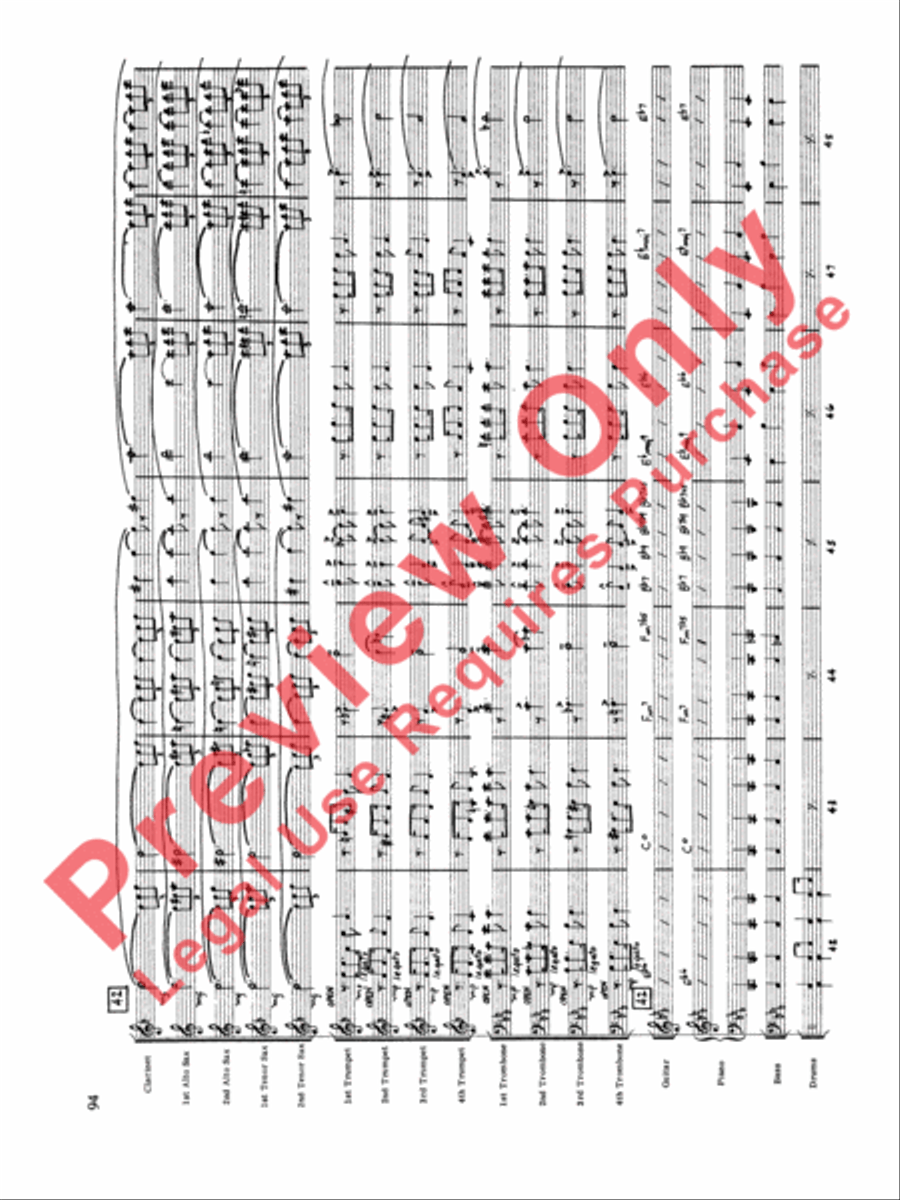 Original Big Band Sounds Big Band scores gallery preview page 95