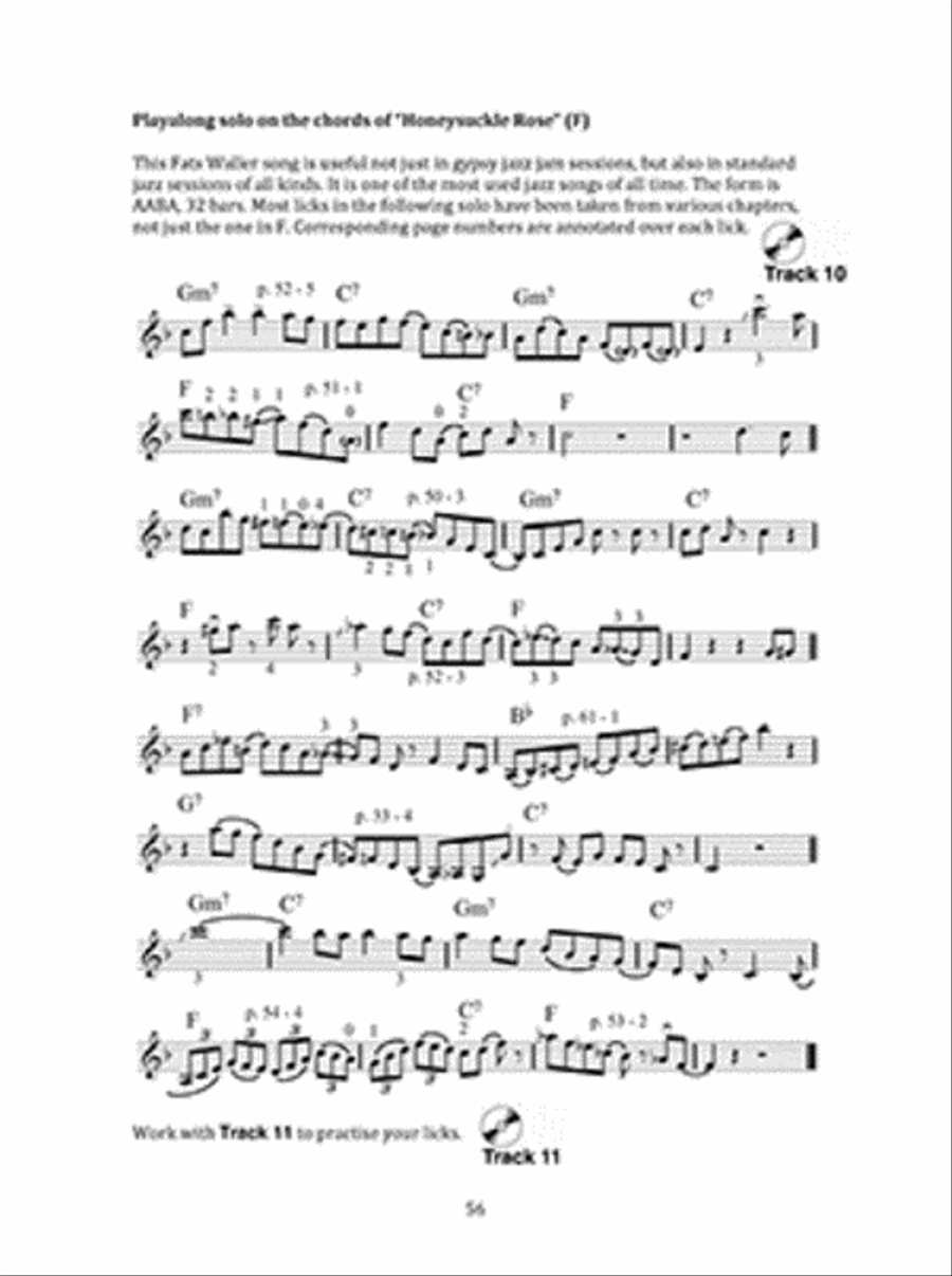 Grappelli Licks: The Vocabulary of Gypsy Jazz Violin scores gallery preview page 3