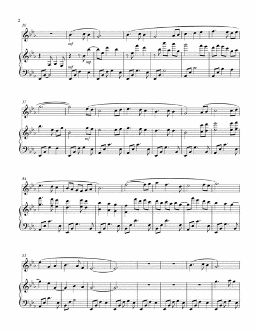 Silent Night - Oboe Solo Silent Night - Oboe Solo Piano scores gallery preview page 2