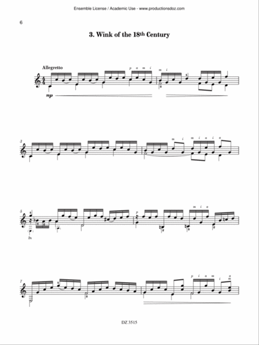 Nuances and Imagination Nuances and Imagination Classical Guitar scores gallery preview page 6
