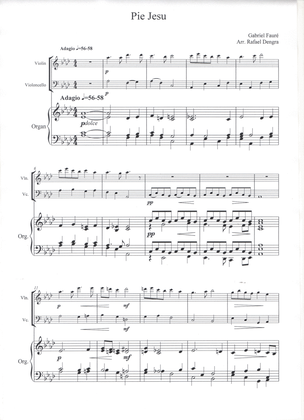 Pie Jesu - Violin, Cello & Organ