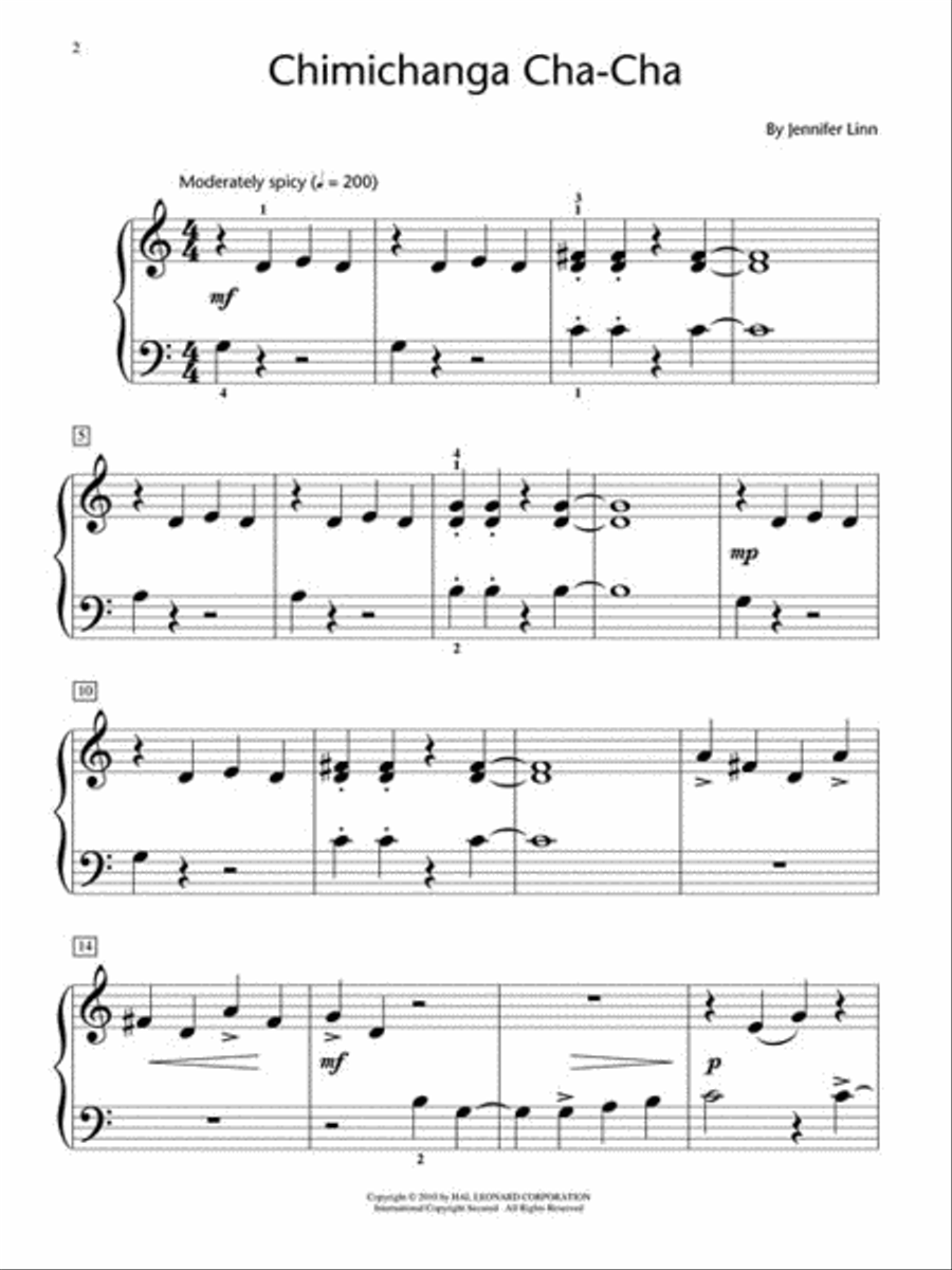 Chimichanga Cha-Cha Chimichanga Cha-Cha Piano Method scores gallery preview page 2