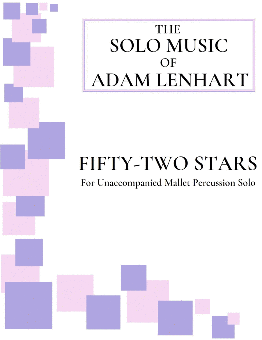 Fifty-Two Stars (for 2-Mallet Marimba Solo) Marimba scores gallery preview page 1