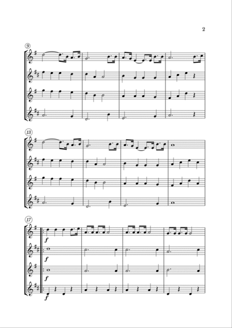 Yellow Submarine Woodwind Quartet scores gallery preview page 2